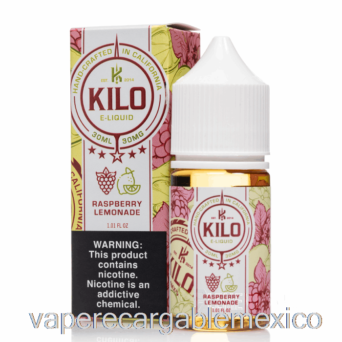 Vape Recargable Limonada De Frambuesa - Kilo Sales Revitalizantes - 30ml 50mg